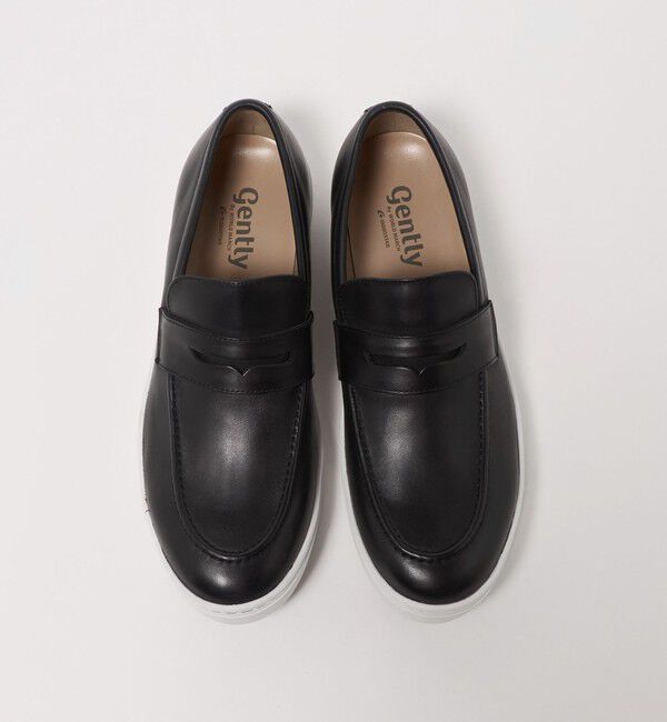 UNITED ARROWS green label relaxing「＜MOONSTAR＞gently コインローファー ブラック ドレススニーカー」|ローファー|
