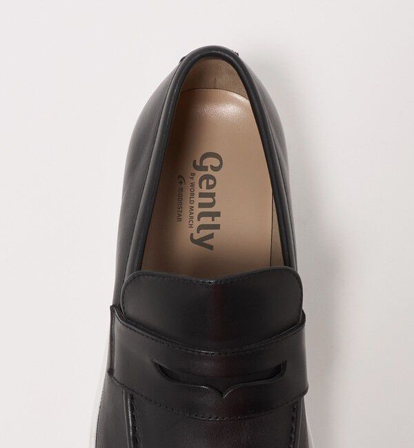 UNITED ARROWS green label relaxing「＜MOONSTAR＞gently コインローファー ブラック ドレススニーカー」|ローファー|