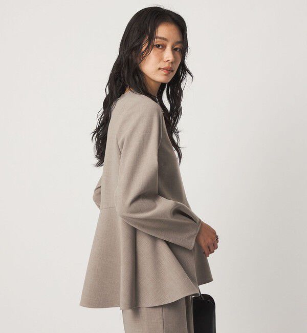 UNITED ARROWS green label relaxing「ライト ダブルクロス ブラウス ウォッシャブル ストレッチ」|シャツ・ブラウス|
