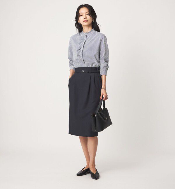 UNITED ARROWS green label relaxing「［size SHORT/TALLあり］ライト ダブルクロス タイトスカート」|タイト|