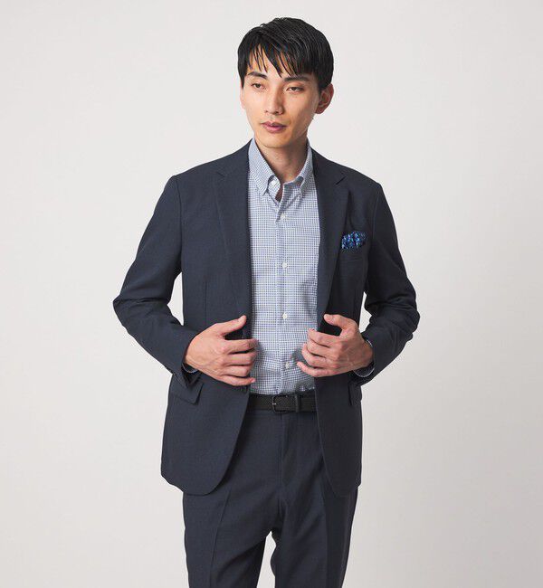 UNITED ARROWS green label relaxing「エブリット コットンオックス ギンガムチェック スナップ ボタンダウン シャツ -イージーアイロン-」|シャツ・ブラウス|