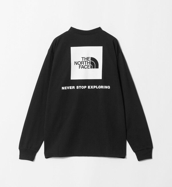 UNITED ARROWS green label relaxing「＜THE NORTH FACE＞ロングスリーブ バックスクエア ロゴティー 長袖 Tシャツ」|Tシャツ・カットソー|BLACK