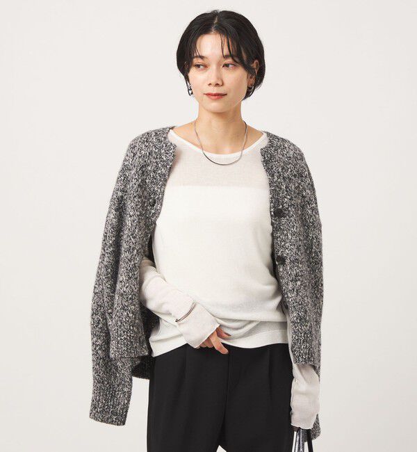 UNITED ARROWS green label relaxing「［size SHORTあり］テレコ クルーネック プルオーバー」|Tシャツ・カットソー|OFF WHITE