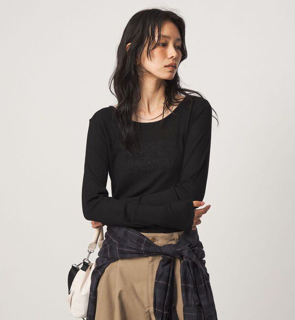 UNITED ARROWS green label relaxing「［size SHORTあり］テレコ クルーネック プルオーバー」|Tシャツ・カットソー|
