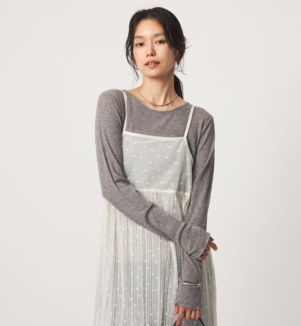 UNITED ARROWS green label relaxing「［size SHORTあり］テレコ クルーネック プルオーバー」|Tシャツ・カットソー|DK.GRAY