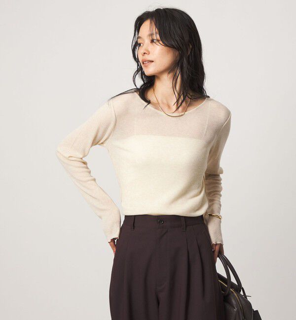 UNITED ARROWS green label relaxing「［size SHORTあり］テレコ クルーネック プルオーバー」|Tシャツ・カットソー|