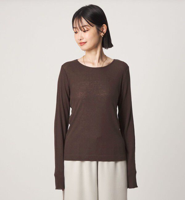 UNITED ARROWS green label relaxing「［size SHORTあり］テレコ クルーネック プルオーバー」|Tシャツ・カットソー|