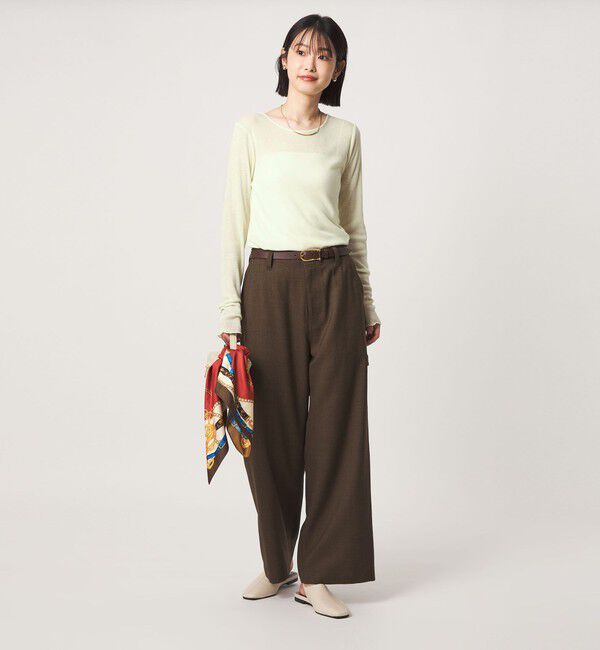 UNITED ARROWS green label relaxing「［size SHORTあり］テレコ クルーネック プルオーバー」|Tシャツ・カットソー|