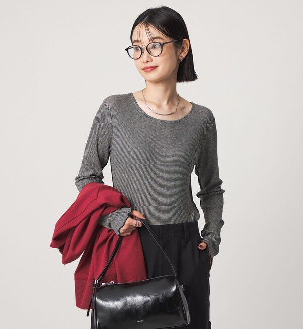 UNITED ARROWS green label relaxing「［size SHORTあり］テレコ クルーネック プルオーバー」|Tシャツ・カットソー|