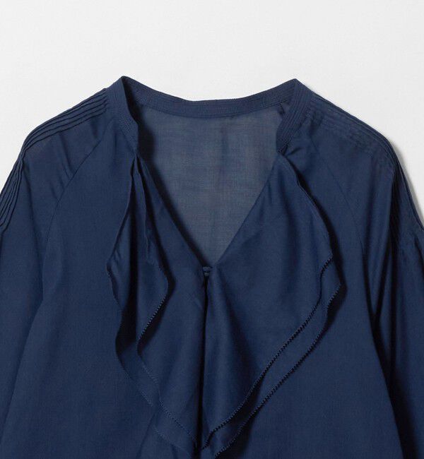 UNITED ARROWS green label relaxing「ラッフル ギャザー ブラウス」|シャツ・ブラウス|