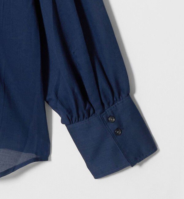 UNITED ARROWS green label relaxing「ラッフル ギャザー ブラウス」|シャツ・ブラウス|