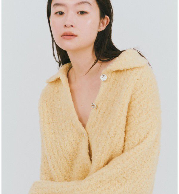 UNITED ARROWS green label relaxing「＜GLR_MINE＞フェザー ニット カーディガン」|カーディガン|