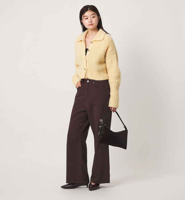 UNITED ARROWS green label relaxing「＜GLR_MINE＞フェザー ニット カーディガン」|カーディガン|