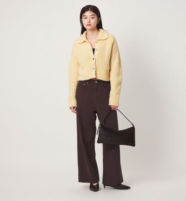 UNITED ARROWS green label relaxing「＜GLR_MINE＞フェザー ニット カーディガン」|カーディガン|