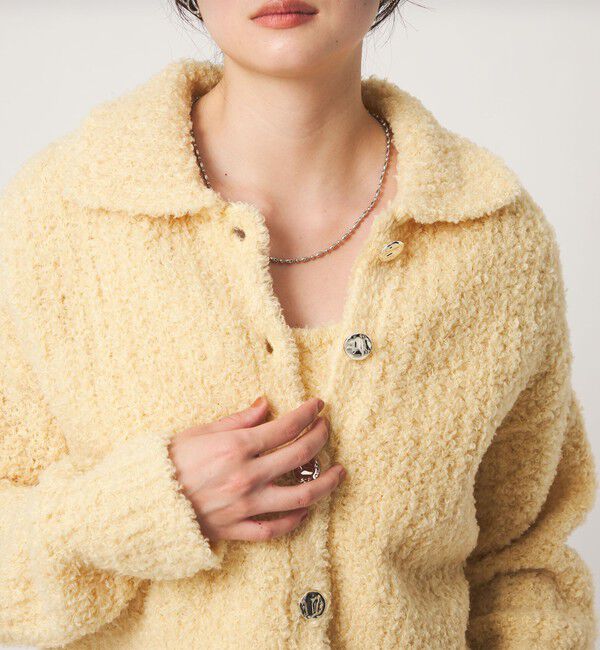 UNITED ARROWS green label relaxing「＜GLR_MINE＞フェザー ニット カーディガン」|カーディガン|