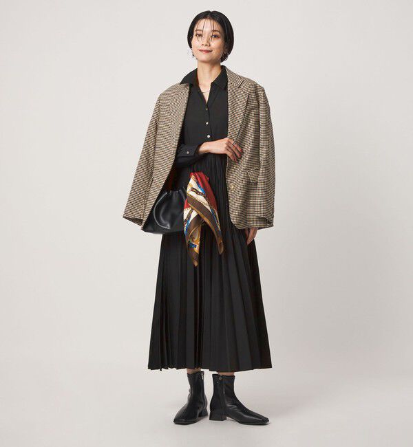 UNITED ARROWS green label relaxing「［size SHORT/TALLあり］ワッシャー プリーツ ロングスリーブ ワンピース」|ワンピース|