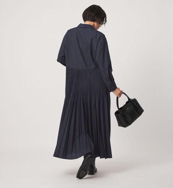 UNITED ARROWS green label relaxing「［size SHORT/TALLあり］ワッシャー プリーツ ロングスリーブ ワンピース」|ワンピース|