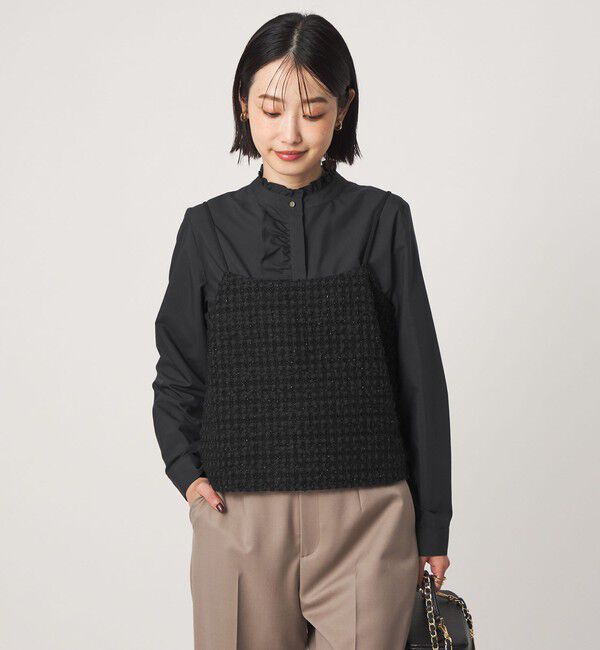 UNITED ARROWS green label relaxing「ファンシー ラメ ツイードライク キャミソール」|キャミソール|