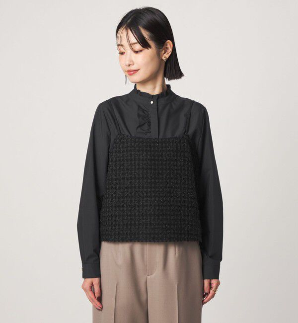 UNITED ARROWS green label relaxing「ファンシー ラメ ツイードライク キャミソール」|キャミソール|