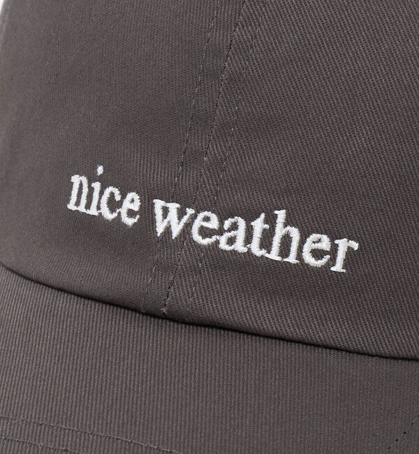 NICE WEATHER「＜NICE WEATHER＞オリジナルロゴ キャップ 2」|キャップ・キャスケット|
