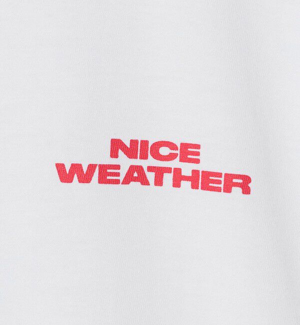 NICE WEATHER「＜NICE WEATHER＞ウィメンズ ロゴ Tシャツ」|Tシャツ・カットソー|