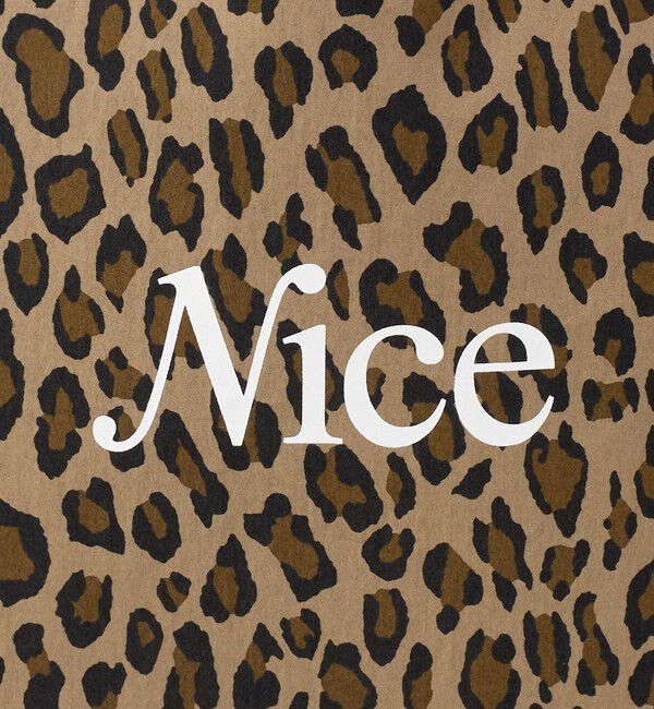 NICE WEATHER「＜NICE WEATHER＞レオパード シグネチャーロゴ トートバッグ」|トートバッグ|