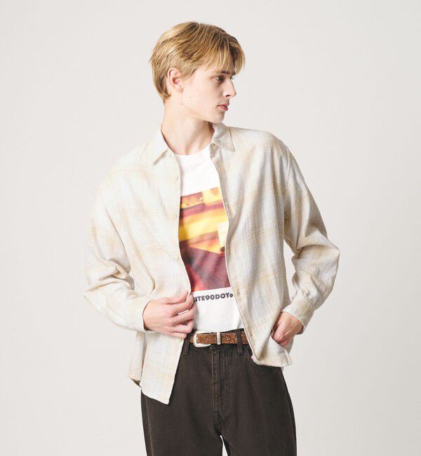 BEAUTY&YOUTH UNITED ARROWS「ウーブン ネル チェック シャツ」|シャツ・ブラウス|NATURAL