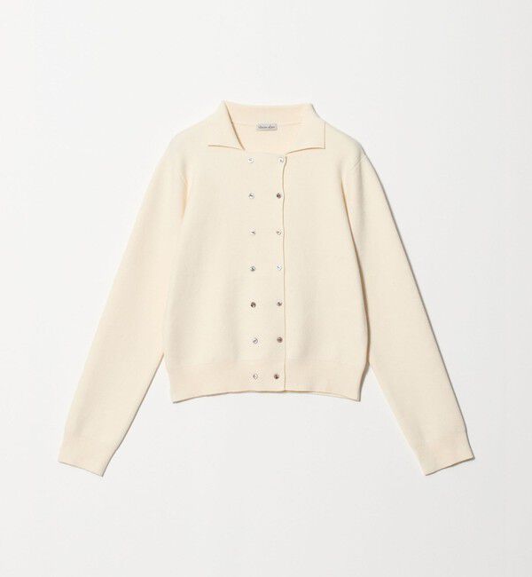 STEVEN ALAN「＜Steven Alan＞コットン カシミヤ ダブルブレステッド カーディガン」|カーディガン|OFF WHITE