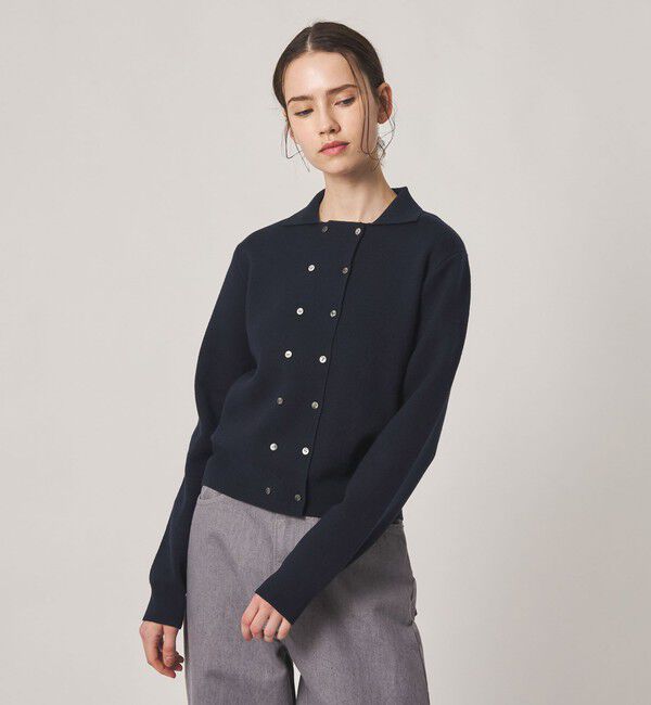 STEVEN ALAN「＜Steven Alan＞コットン カシミヤ ダブルブレステッド カーディガン」|カーディガン|