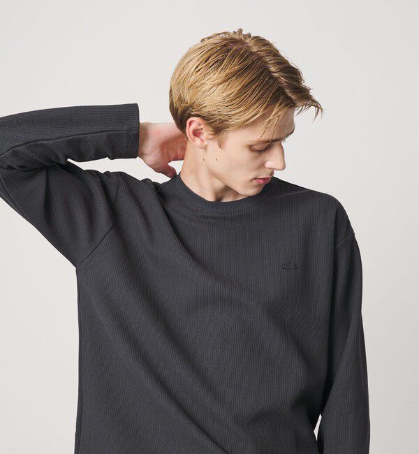 BEAUTY&YOUTH UNITED ARROWS「＜LACOSTE for BEAUTY&YOUTH＞ ワントーン ロングスリーブ カットソー」|Tシャツ・カットソー|DK.GRAY