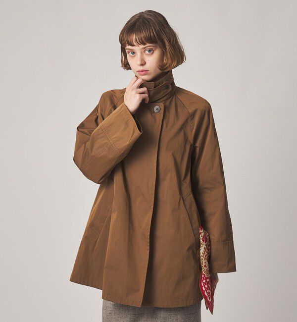 STEVEN ALAN「＜Steven Alan＞ポリエステル コットン テント ショート コート」|ステンカラーコート|MD.BROWN