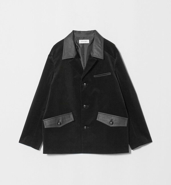 ATTISESSION「＜ATTISESSION＞CORD&times;レザーライク ジャケット」|テーラードジャケット|