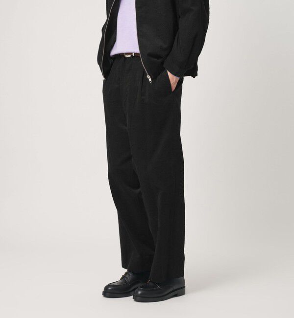 BEAUTY&YOUTH UNITED ARROWS「サッカーライク コーデュロイ スラックス NO.9」|チノ|BLACK
