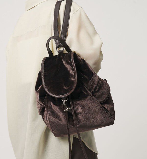BEAUTY&YOUTH UNITED ARROWS「ベルベット ミニ リュック」|リュック|DK.BROWN
