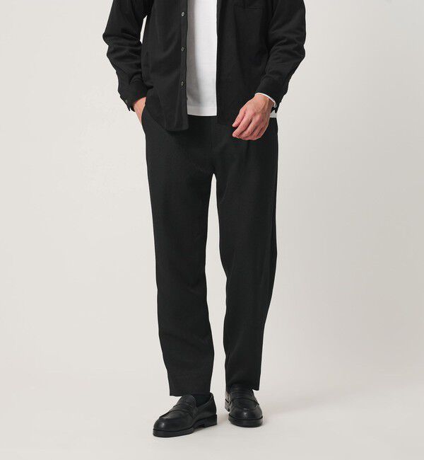 BEAUTY&YOUTH UNITED ARROWS「【WEB限定 WARDROBE SMART】 ウールライク ステルスポケット 1P セミワイド パンツ」|チノ|