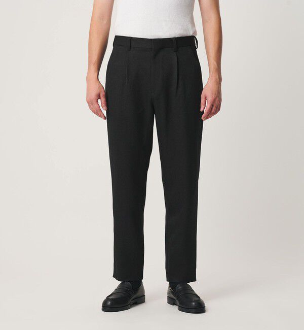 BEAUTY&YOUTH UNITED ARROWS「【WEB限定 WARDROBE SMART】 ウールライク ステルスポケット 1P セミワイド パンツ」|チノ|