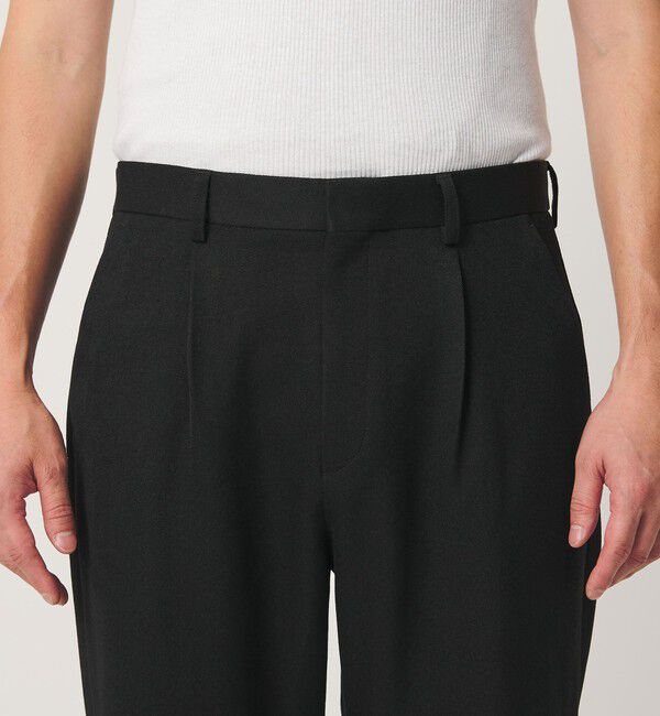 BEAUTY&YOUTH UNITED ARROWS「【WEB限定 WARDROBE SMART】 ウールライク ステルスポケット 1P セミワイド パンツ」|チノ|