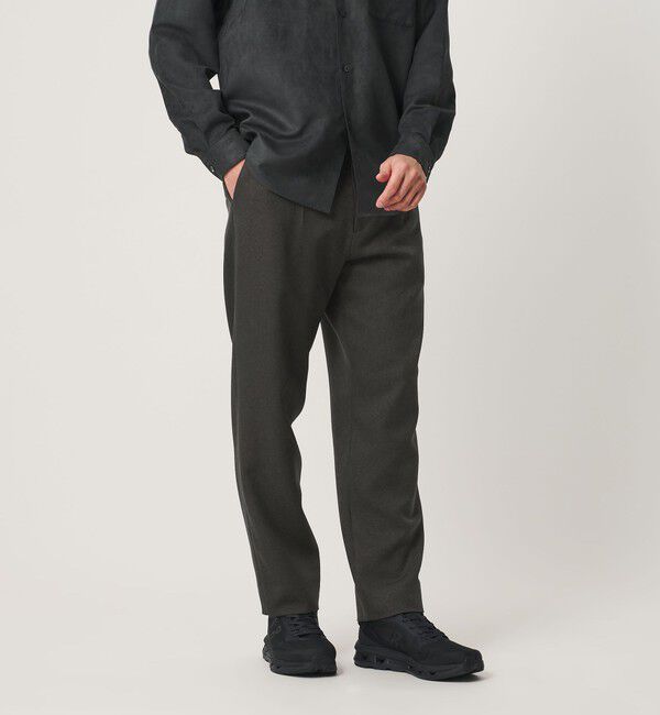 BEAUTY&YOUTH UNITED ARROWS「【WEB限定 WARDROBE SMART】 ウールライク ステルスポケット 1P セミワイド パンツ」|チノ|