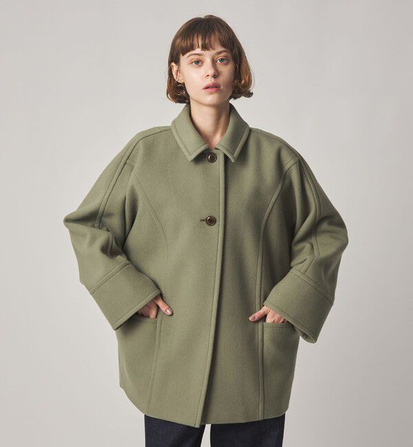 STEVEN ALAN「＜Steven Alan＞ウール ショート コート」|ステンカラーコート|
