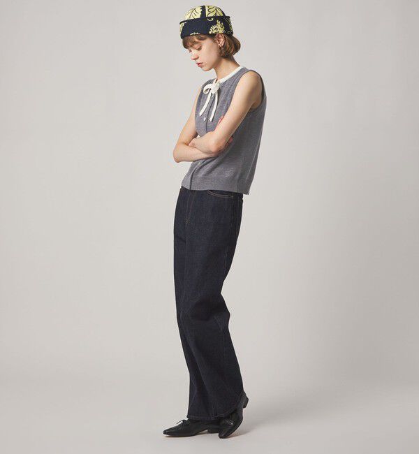 STEVEN ALAN「＜Steven Alan＞ウール タイリボン ノースリーブ ニット」|ニット・セーター|