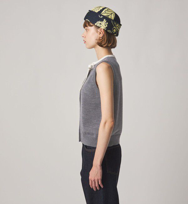 STEVEN ALAN「＜Steven Alan＞ウール タイリボン ノースリーブ ニット」|ニット・セーター|
