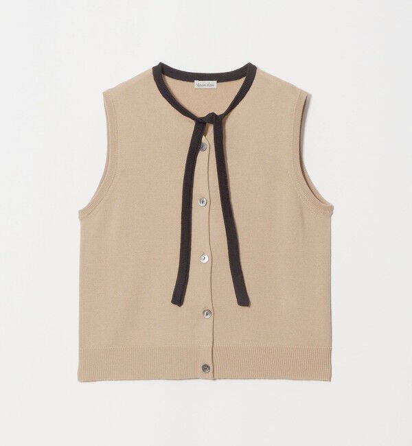 STEVEN ALAN「＜Steven Alan＞ウール タイリボン ノースリーブ ニット」|ニット・セーター|