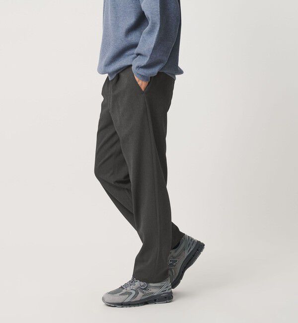 BEAUTY&YOUTH UNITED ARROWS「アルガン トロ 1プリーツ テーパード パンツ NO.7 タテヨコストレッチ」|チノ|DK.GRAY