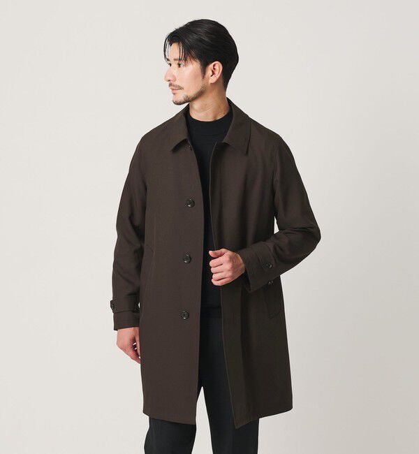BEAUTY&YOUTH UNITED ARROWS「【WEB限定 WARDROBE SMART】Reflax バルマカーンコート」|ステンカラーコート|DK.BROWN