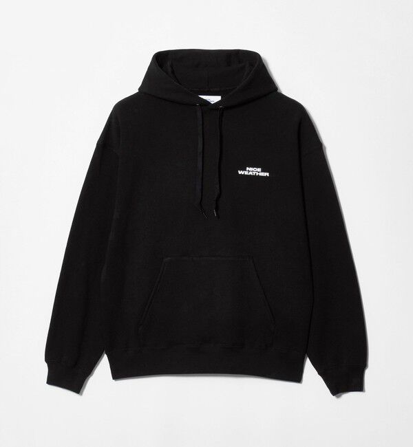 NICE WEATHER「＜NICE WEATHER＞ロゴ プルオーバー フーディ」|スウェット・ジャージ|BLACK