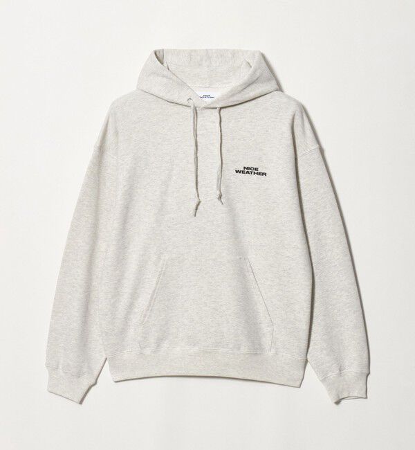 NICE WEATHER「＜NICE WEATHER＞ロゴ プルオーバー フーディ」|スウェット・ジャージ|LT.GRAY