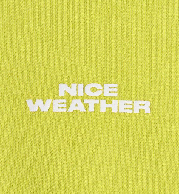 NICE WEATHER「＜NICE WEATHER＞ロゴ プルオーバー フーディ」|スウェット・ジャージ|