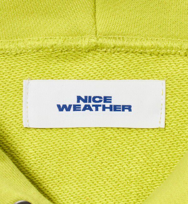NICE WEATHER「＜NICE WEATHER＞ロゴ プルオーバー フーディ」|スウェット・ジャージ|