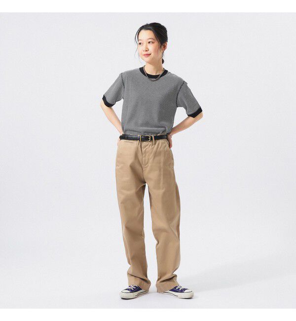 BEAMS SELECTION for WOMEN「【別注】Healthknit / ワッフル ボーダー Tシャツ」|Tシャツ・カットソー|