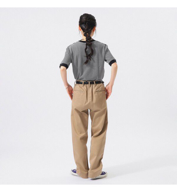 BEAMS SELECTION for WOMEN「【別注】Healthknit / ワッフル ボーダー Tシャツ」|Tシャツ・カットソー|